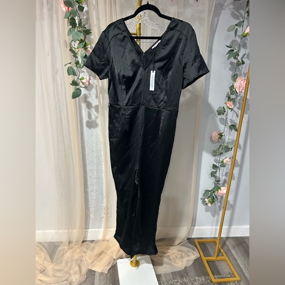 Prologue Black V-Neck Jumpsuit